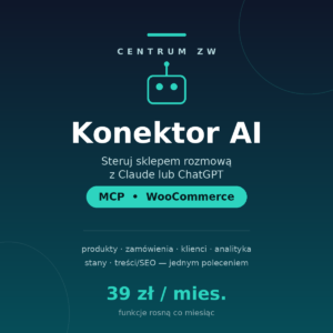 Konektor AI (MCP) — sklep w Claude lub ChatGPT