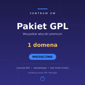Pakiet 1 domena — Miesięcznie
