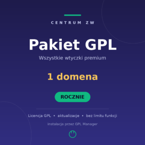 Pakiet 1 domena — Rocznie